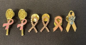 Rosa Band Brustkrebs Bewusstsein Monat Emaille Anstecknadel Menge 5 S-1 - Bild 1 von 5