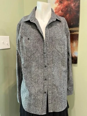 Howe Flannel Shirt M Grey #65  Creative Workforce  - Image 1 of 4