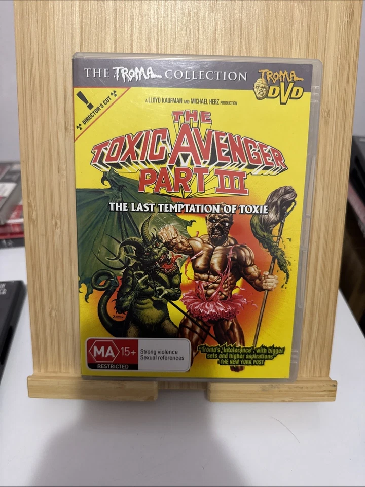 The Toxic Avenger Part III the Last Temptation of Toxie (DVD, 1989) Region All - Image 1 of 3