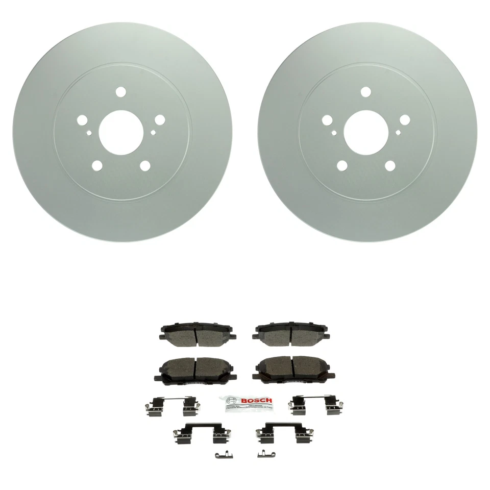 Bosch Front Quietcast Rotors Blue Ceramic Disc Brake Pad Kit For RX330 RX400h - Image 1 of 1