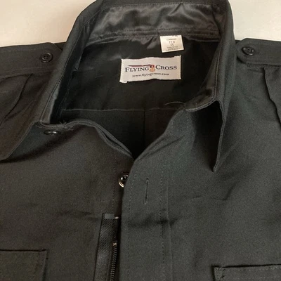 Flying Cross Command 100% POLY Mens LS Shirt with Zip 34W7810Z Reinforced Elbows - Image 1 of 4