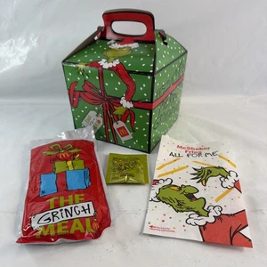Set pasto McDonald's Grinch *calzini, sale Grinch e sacchetto shaker, scatola* - Foto 1 di 11