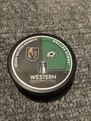 Dallas Stars Vs Vegas Golden Knights 2023 Western Conference Finals Hockey Puck - Image 1 of 3