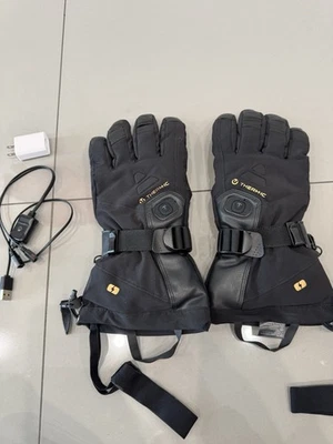 Guantes Therm-ic Ultra Heat para hombre - negros talla 8,5 grandes Foto 1 de 4