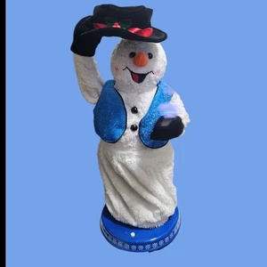 Gemmy Snowflake Spinning Snowman Singing Dancing Snow Miser  - Picture 1 of 6