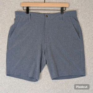 FootJoy Lightweight Performance Golf Shorts Men's 35 Blue Chino 9" Stretch Flex - Picture 1 of 7