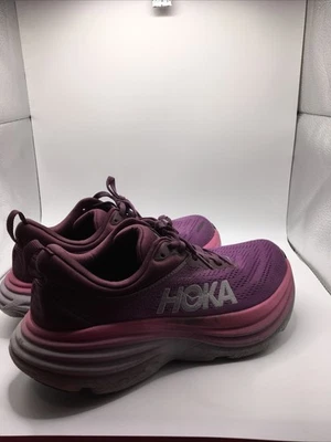 Hoka Women’s purple/magenta running, hiking or working shoes size 7.5B Bondi - Image 1 of 4