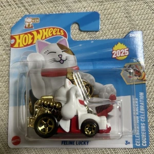Hot Wheels Feline Lucky Cat 2025 N Case Mainline - Picture 1 of 4