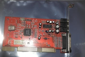 Crystal CX4235-XQ3 Sound Audio Card ISA retro MIRACLE red PCB - Picture 1 of 3