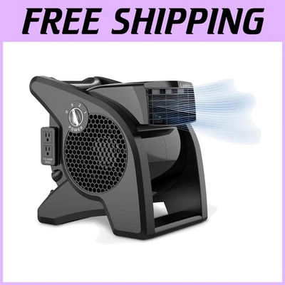 High Velocity Utility Fan, 375 CFM, 3 Speeds, Black Model - Image 1 of 4