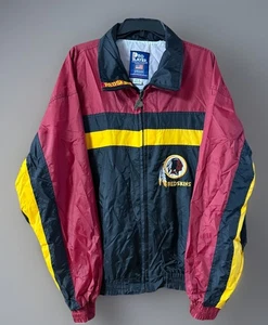 Washington Redskins 90s Pro Player Windbreaker Jacke XL NFL VTG gestreift - Bild 1 von 6