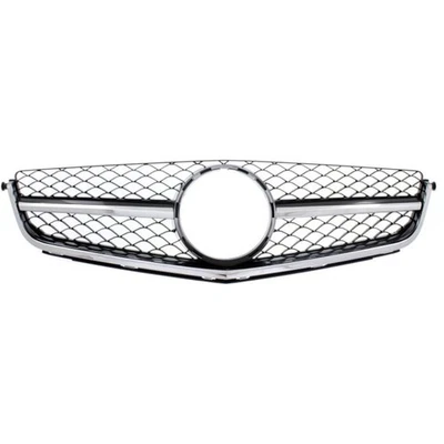For Mercedes-Benz C63 AMG Grille 2012-2015 Chrome Shell w/ Painted Black Insert Foto 1 de 4