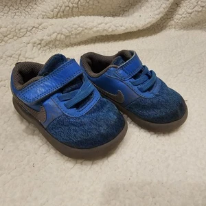 Nike Toddler Boy's Blue Flex Contact Shoes Toddler Size 5C 917935-403 Sneakers - Picture 1 of 6
