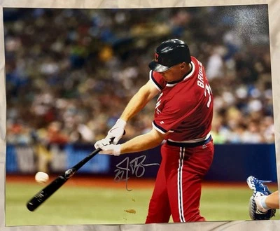 Jay Bruce Signed Autographed Cleveland Indians (16x20) Photo (Cincinnati Reds) - Image 1 of 2