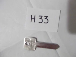 ColorLite Key Blank # H33 Color Silver Aluminum for Ford Lincoln Curtis Ignition - Picture 1 of 2