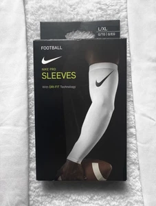 NEW Nike Pro Dri-FIT Football 3.0 Compression Arm Sleeves White Men Large/xlarge - Picture 1 of 4