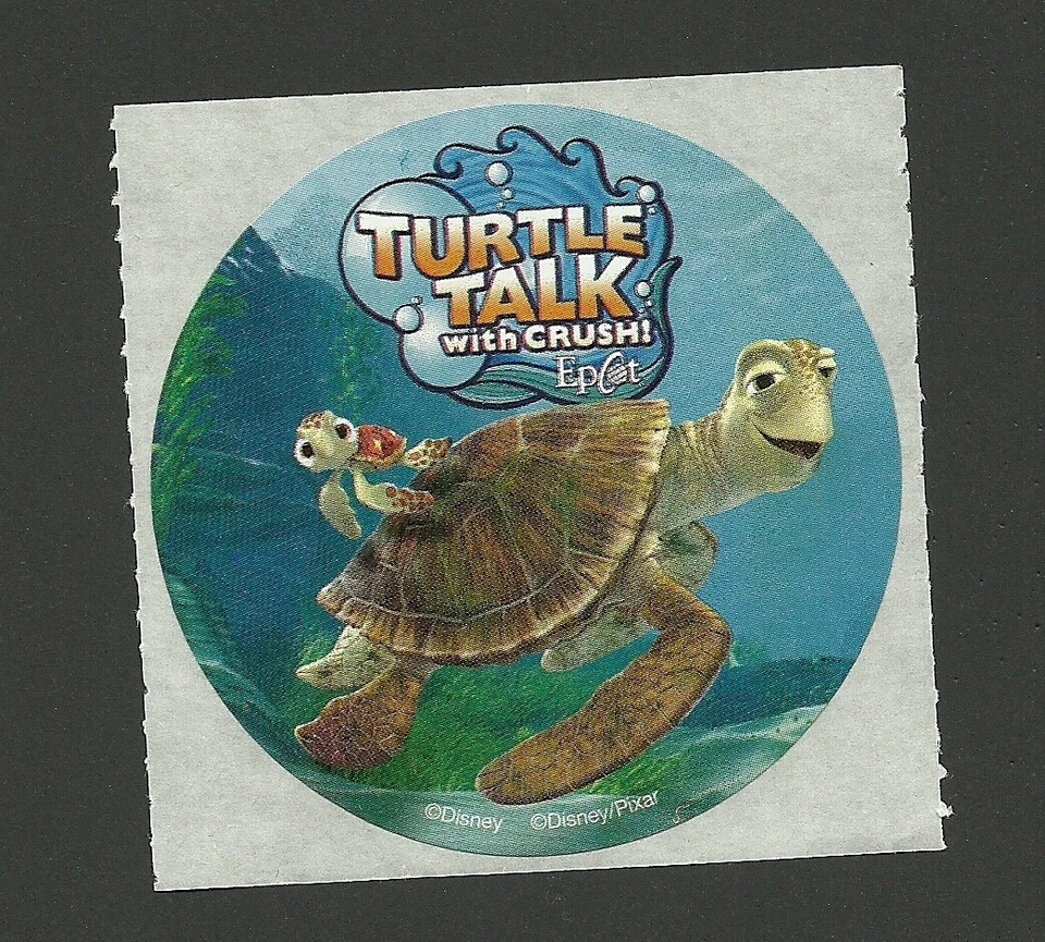 Epcot Turtle Talk with Crush Finding Nemo Walt Disney World Premium Sticker - Image 1 of 1