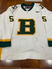 Suny Brockport Home Game Worn Tie-Up Hockey Jersey #5 Sp 56 D3  Hammered