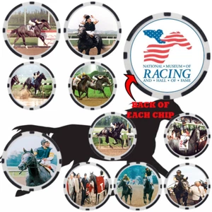 HOLY BULL - HORSE RACING HALL OF FAME - RENNPFERD - POKER CHIP SET (10) - Bild 1 von 2