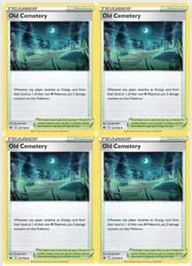 Old Cemetery Sword & Shield Chilling Reign 147/198 4x Playset Pokémon TCG - Picture 1 of 1