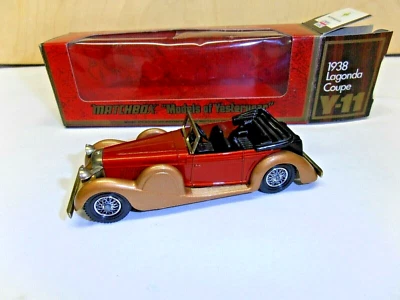 MATCHBOX 1/43 ART. Y-11 STUPENDA "LAGONDA COUPE 1938" BOX ORIGINALE OTTIMA - Immagine 1 di 3