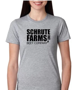 The Office "Schrute Farms Inc, Beet Company" Womens T-Shirt Jr. Size - Picture 1 of 5