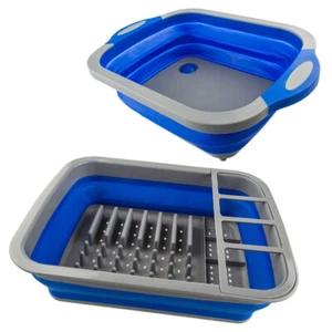 Adventure Kings Caravan Camping Collapsible Sink + Dish Rack Drainer Wash Tub - Picture 1 of 12