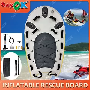 InflatableFloating Mat Inflatable Surfing Board Inflatable Jet Ski Rescue Board - Picture 1 of 17