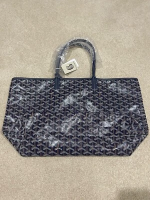 Nuevo Bolso de Mano Azul Marino Goyard St. Louis PM - Azul Marino Neutro Goyardine - Talla Pequeña Foto 1 de 4