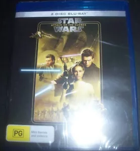 Star Wars Attack Of The Clones - 2 Disc (Australia Region B) Bluray – NEW - Picture 1 of 1