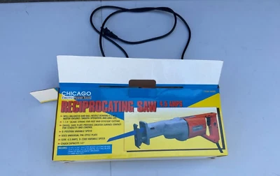 Chicago Electric Reciprocating Saw 4.5. Amp 120 volt Variable Speed 04095 - Image 1 of 4