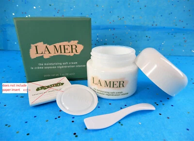 Authentic LA MER The Moisturizing SOFT Cream EMPTY Jar, Scoop, Retail Box 1 oz - Image 1 of 4