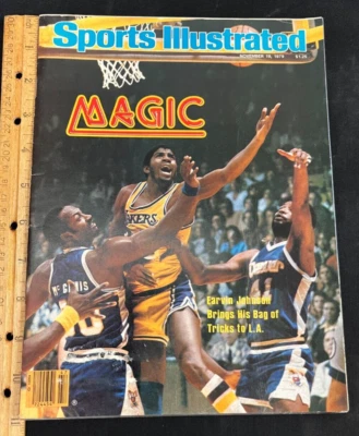 19 de noviembre 1979 Sports Illustrated Magic Johnson LA Lakers cubierta AA Foto 1 de 3