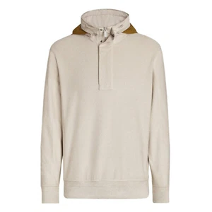 Ermenegildo Zegna Beige Colour Zipper Concealed Hood Sweatshirt, Size L - Bild 1 von 13