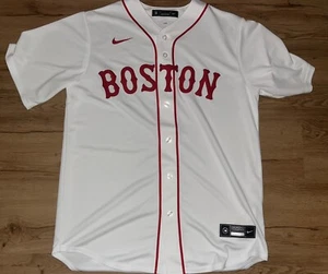 NIKE MLB BOSTON RED SOX PATRIOTS DAY SEWN JERSEY SIZE MEDIUM NWOT - Picture 1 of 6