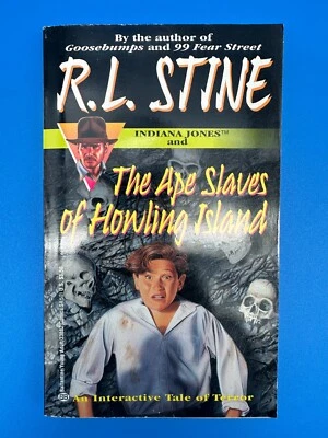 1987 Indiana Jones and The Ape Slaves of Howling Island PB Book R.L. Stine CYOA - Image 1 of 3