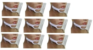 10 Stück Gesichtsschutz Maske Plastikmaske Gesichtsschild Gesichtsvisier Neu OVP - Bild 1 von 9