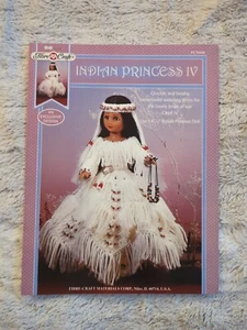 Fibre Craft Indian Princess IV Bride Dress Crochet Pattern #FCM446 Vtg 1995 - Picture 1 of 3