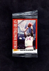 1992 Kelloggs College Basketball Greats ungeöffnete Packung Hakeem Olajuwon on Top - Bild 1 von 2
