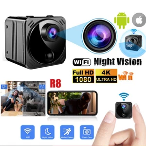 Mini Camera Home Cameras For Home Security 4K HD Wide Angle Wireless WiFi - Picture 1 of 14