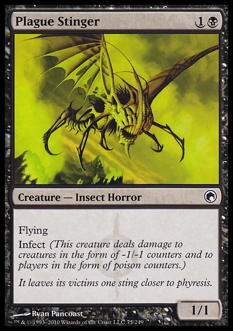 MTG Magic the Gathering Plague Stinger (75/259) Scars of Mirrodin LP - Image 1 of 1