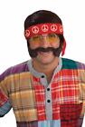 lata 60-te 70-te Hipisowski kostium dla dorosłych Peruka Opaska na głowę Szkło Wąsy i oparzenie boczne