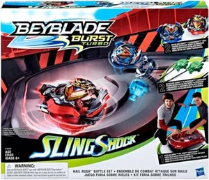 Beyblade Burst Turbo Slingshock Rail Rush Battle Set Arena NEW Box 2018 Hasbro - Picture 1 of 2