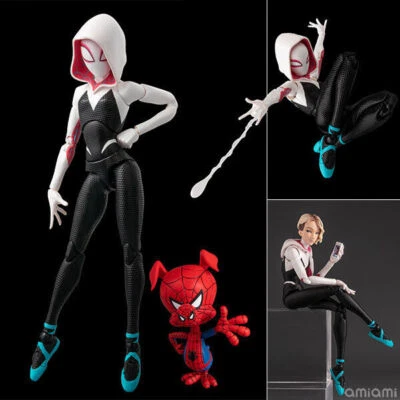 Figura de acción Spider-Man: Into the Spider-Verse SV Action Spider-Gwen Spider-Ham Foto 1 de 4