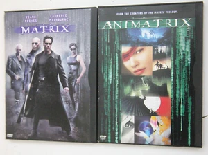 Lot of 2 Matrix Movie DVDs – The Matrix & Animatrix Keanu Reeves L Fishburne K25 - Picture 1 of 7