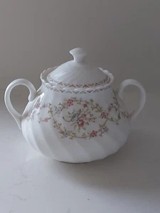 Wedgwood Ophelia Floral Lidded Sugar Bowl - Picture 1 of 9