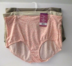 Olga by Warners brief panties no muffin top microfiber 3 pair plus size 2XL/9 - Picture 1 of 3