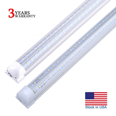 T8 8FT Integrated Led Tube Light Bulb V Shaped 2-8' Led Shop Light Fixture 6000K - Image 1 of 4