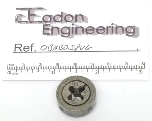 0BA (British Association) Button Die in Holder, HSS. By British Tap & Die. - Picture 1 of 6