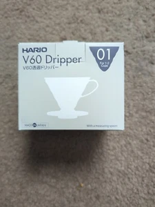 Hario V60 VD-INT-01-W Plastic Coffee Dripper White Size 01 For 1-2 Cups - Picture 1 of 4